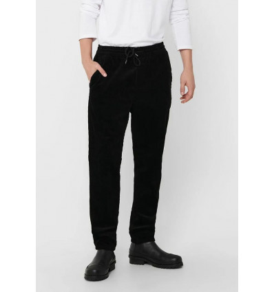 ONLY E SONS LINUS pant cropped velluto