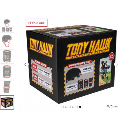 TONY HAWK protective set protezioni complete per bambini