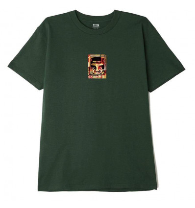OBEY icon face collage t-shirt forest green
