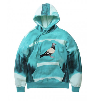 STAPLE pigeon logo hoodie teal