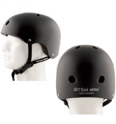 ACTION NOW casco matt black taglia L casco skate