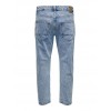 ONLY E SONS onsavi beam l.blue pk light blue cropped jeans