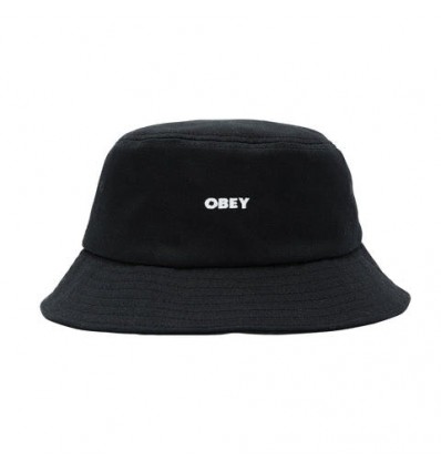 OBEY bold twill bucket hat black