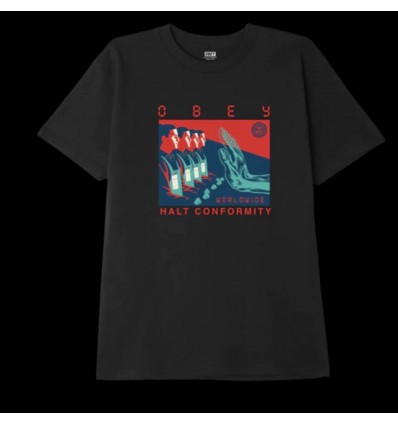OBEY halt conformity black t-shirt
