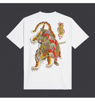 DOLLY NOIRE musashi and tiger tee white