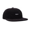 OBEY bold cord 6 panel strapback-black