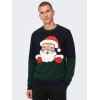 ONLY E SONS block crew maglione natale dark navy