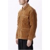 OBEY larson jacket catechu wood giacca in velluto