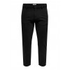 ONLY E SONS chino tapered pantalone chino con coulisse nero