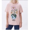 OBEY t-shirt earth taking back peach DONNA