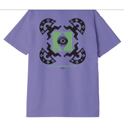 OBEY haus musick t-shirt heavyweight purple flower