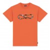 PROPAGANDA logo hazard t-shirt 100% cotone arancio
