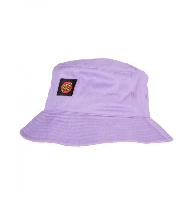 SANTA CRUZ label bucket hat soft purple cappello taglia unica