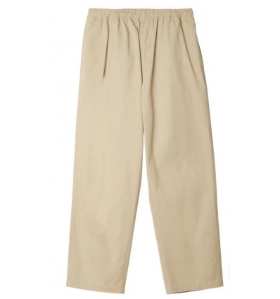 OBEY easy twill pant cream pantalone morbido