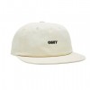 OBEY bold twill strapback cap taglia unica unbleached