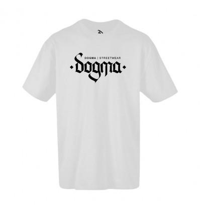 DOGMA t-shirt calligraphic white
