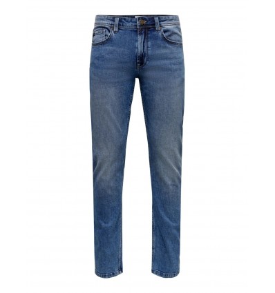 ONLY E SONS weft jeans regular denim medium blue