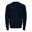 ONLY E SONS shoulder 5 crew knit maglione dark navy