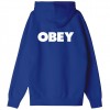 OBEY bold hood fleece felpa surf blue con cappuccio
