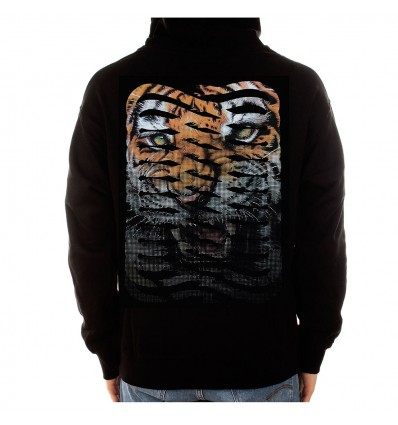 PROPAGANDA ribs tiger hoodie felpa con cappuccio