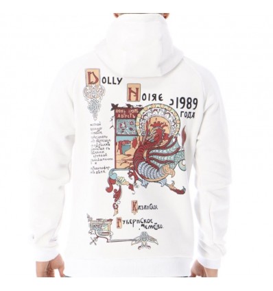 DOLLY NOIRE ancient dragon hoodie white