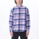 OBEY benny cord woven ls purple rose