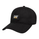 CAT logo label unstructured cap pitch black