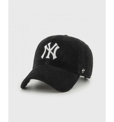47 BRAND cappellino thick cord clean up new york yankees black