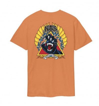 SANTA CRUZ T-Shirt Uomo Natas Screaming Panther (Apricot)