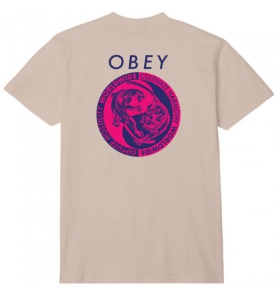 OBEY yin yang panthers classic sand t-shirt