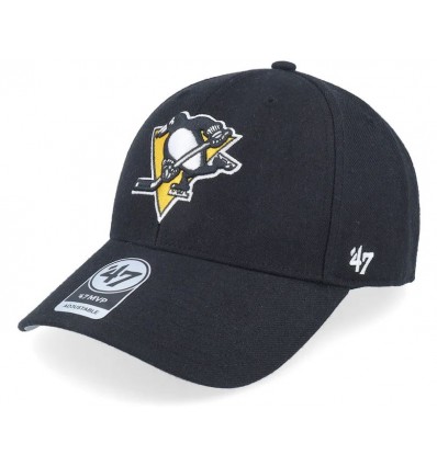 47 BRAND Pittsburgh Penguins Mvp Black Adjustable - 47 Brand