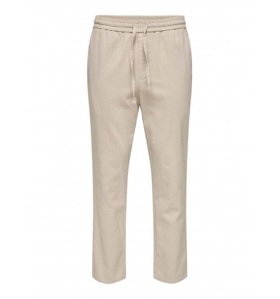 ONLY E SONS linus pant pantalone in lino crop