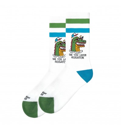 AMERICAN SOCKS see you later mid hight CALZE UNISEX SKATE one size