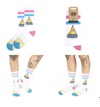 AMERICAN SOCKS pyramid mid hight CALZE UNISEX SKATE one size