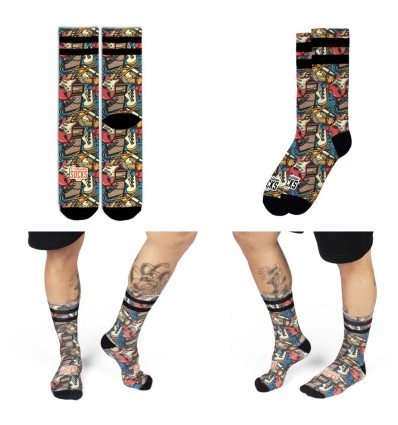 AMERICAN SOCKS signature rockhand CALZE UNISEX SKATE