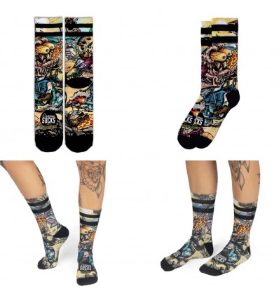 AMERICAN SOCKS signature bike monster CALZE UNISEX SKATE