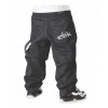 BLUESKIN pantalone baggy tinta nera