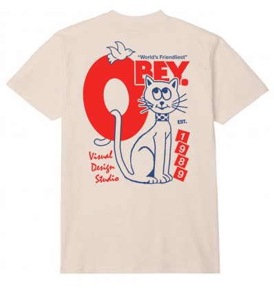 OBEY world’s friendliest t-shirt cream