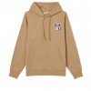 OBEY eyes icon hood fleceece warm taupe