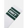 OBEY cooper 2 socks white/botanical green calze one size