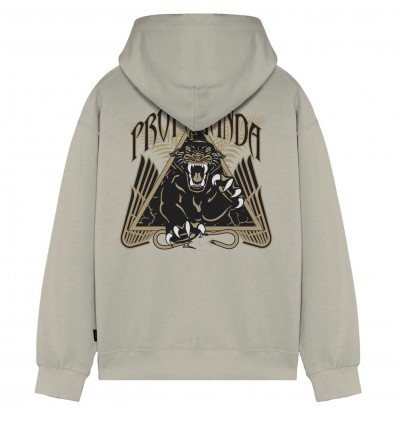 PROPAGANDA triangle panther hoodie bone