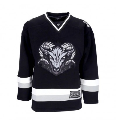 DOLLY NOIRE goat hockey crewneck black