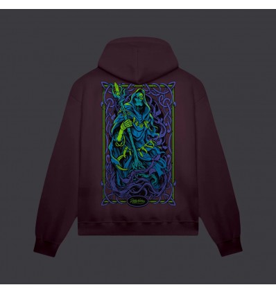 DOLLY NOIRE cyber druid hoodie purple dust