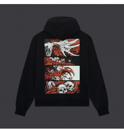 DOLLY NOIRE leshen comic hoodie black