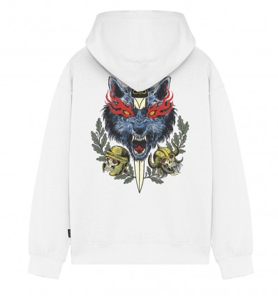 PROPAGANDA hoodie werewolf white