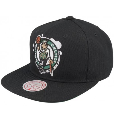 MITCHELL AND NESS nba team ground 2.0 celtics green black snapback one size