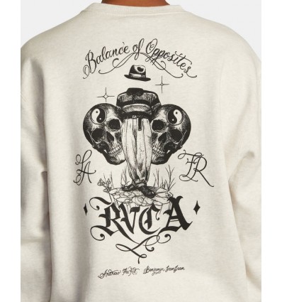 RVCA invisible man crewneck felpa girocollo