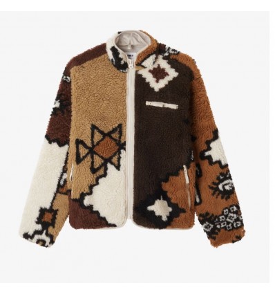 OBEY moroccan rug sherpa jacket