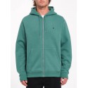 VOLCOM single stone zip sea green felpa