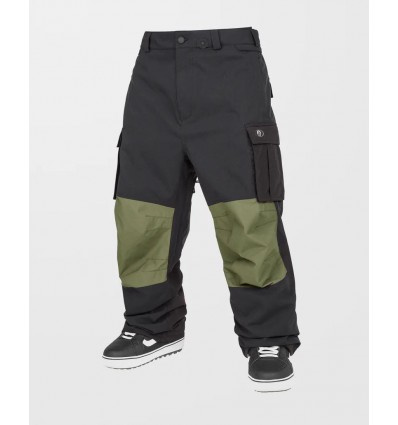 VOLCOM nwrk baggy pant black pantalone da neve